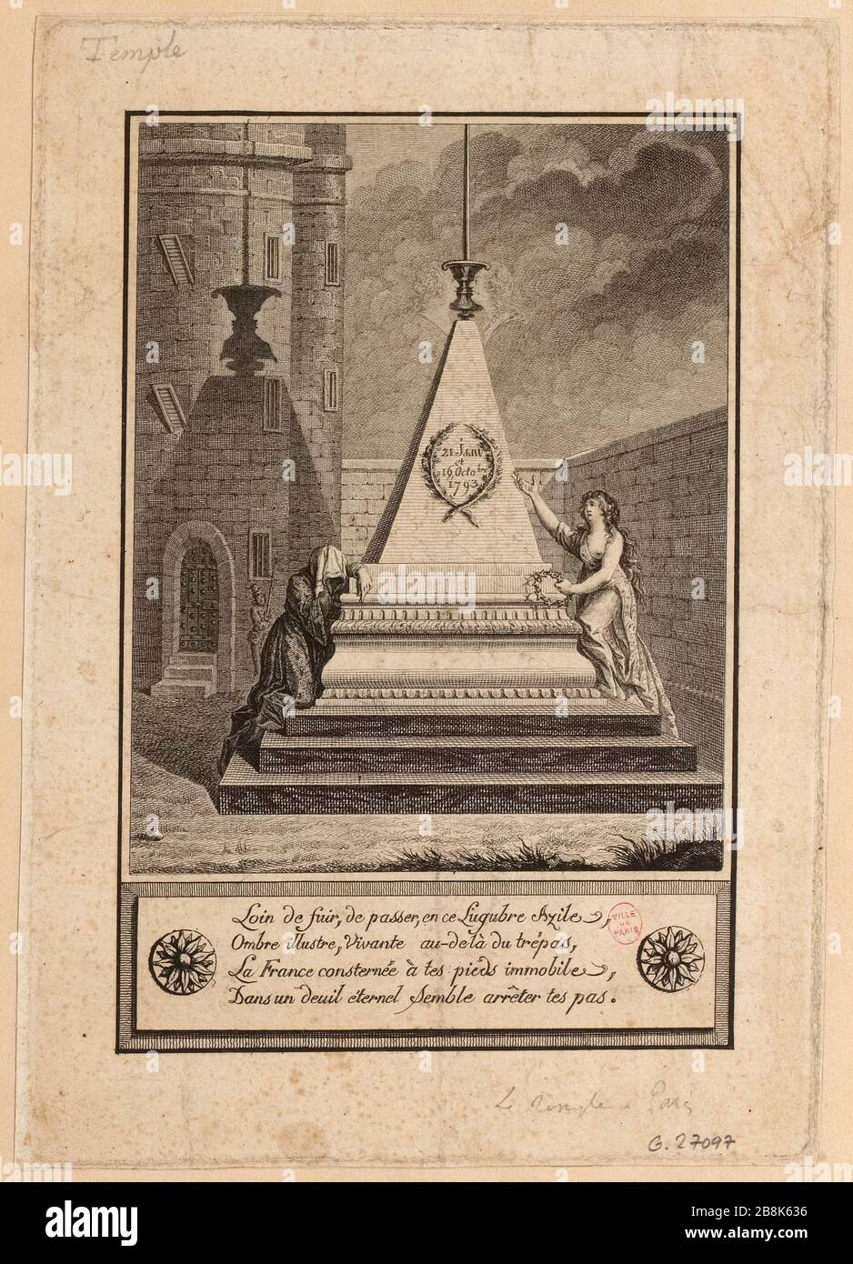 Lontano dal volare, per passare, in Lugubre Azile (...) (TI) Foto Stock