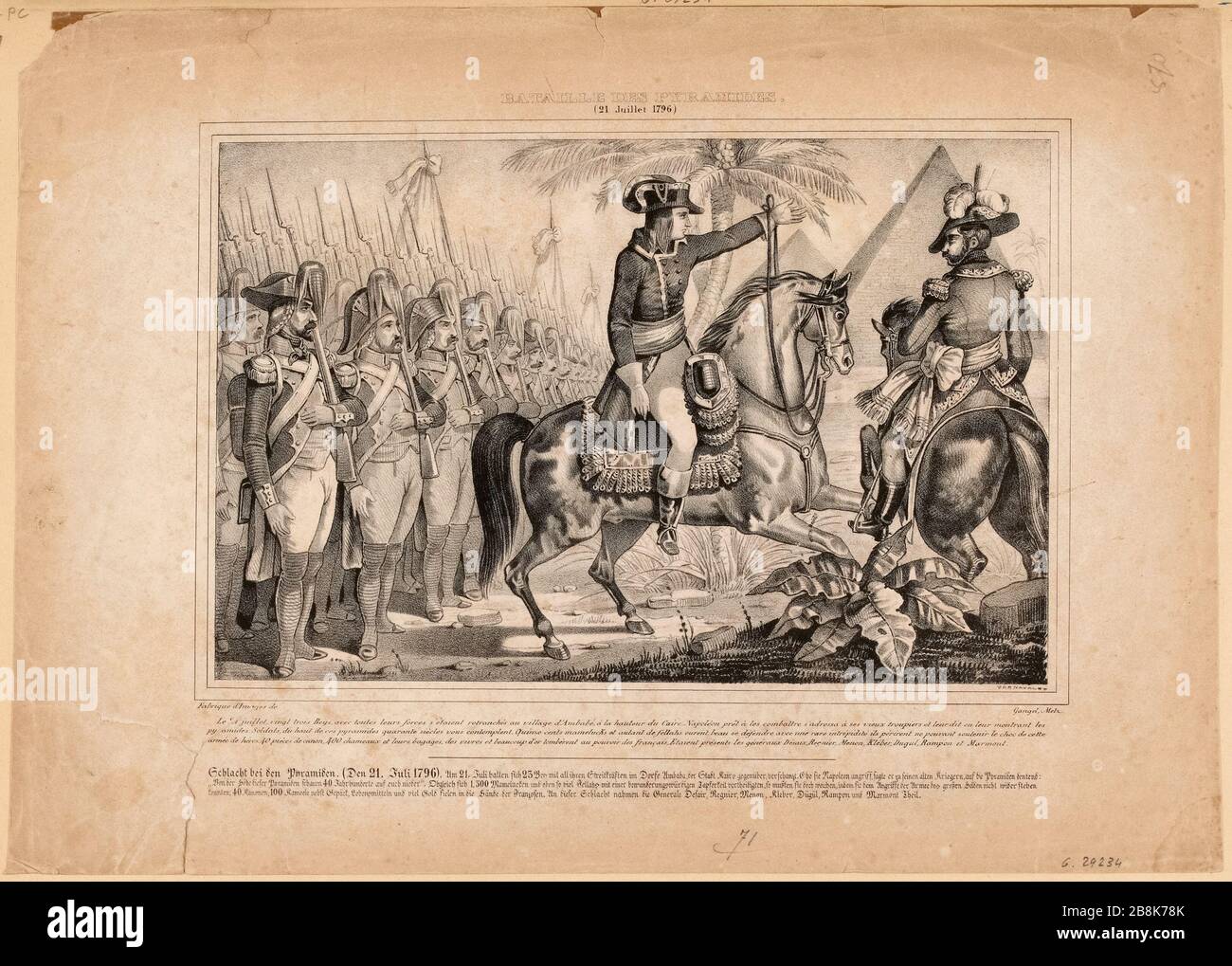 Battaglia delle Piramidi / (21 luglio 1796) (TS) Foto Stock