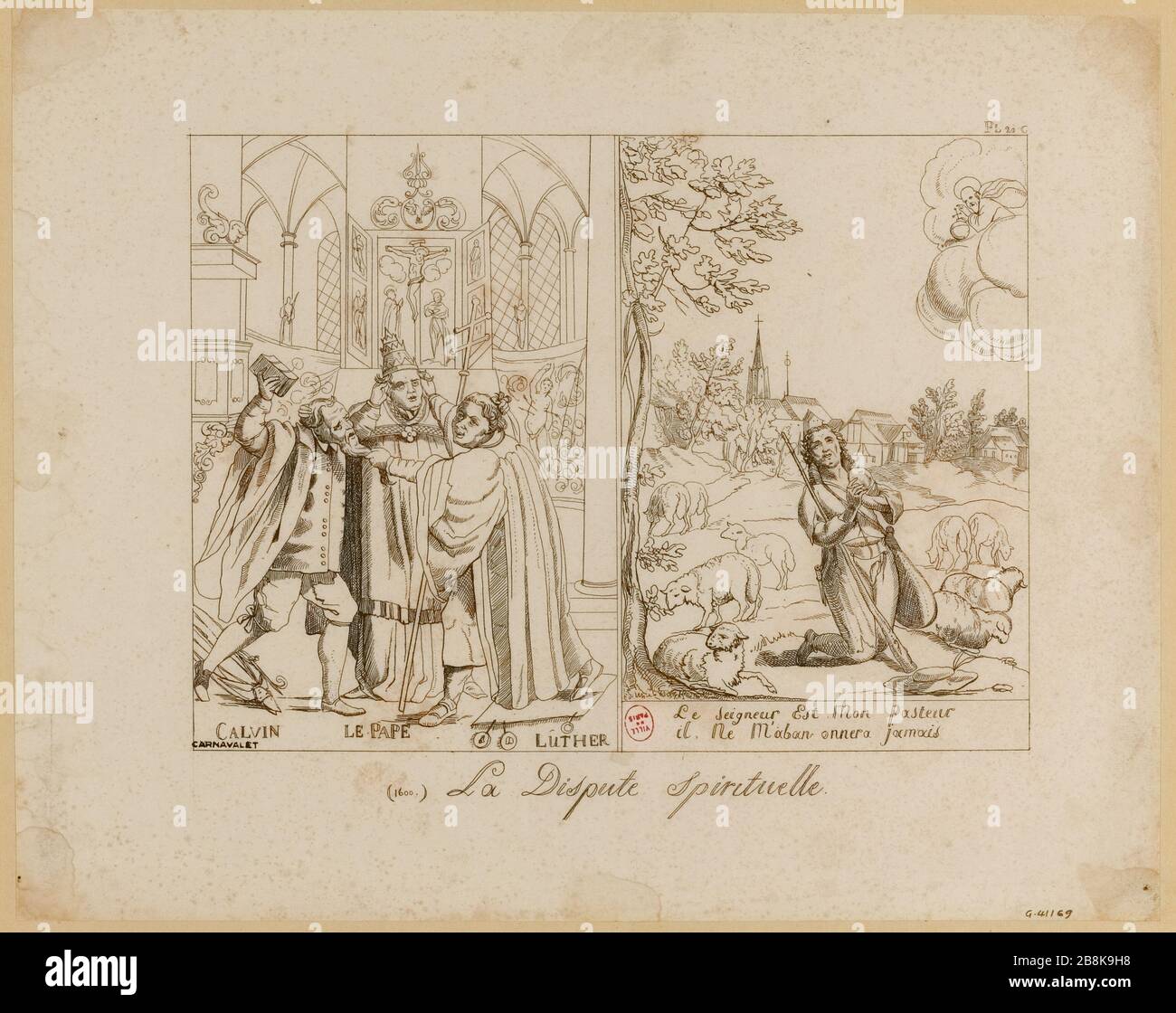 (1600) lotta spirituale (IT) Foto Stock