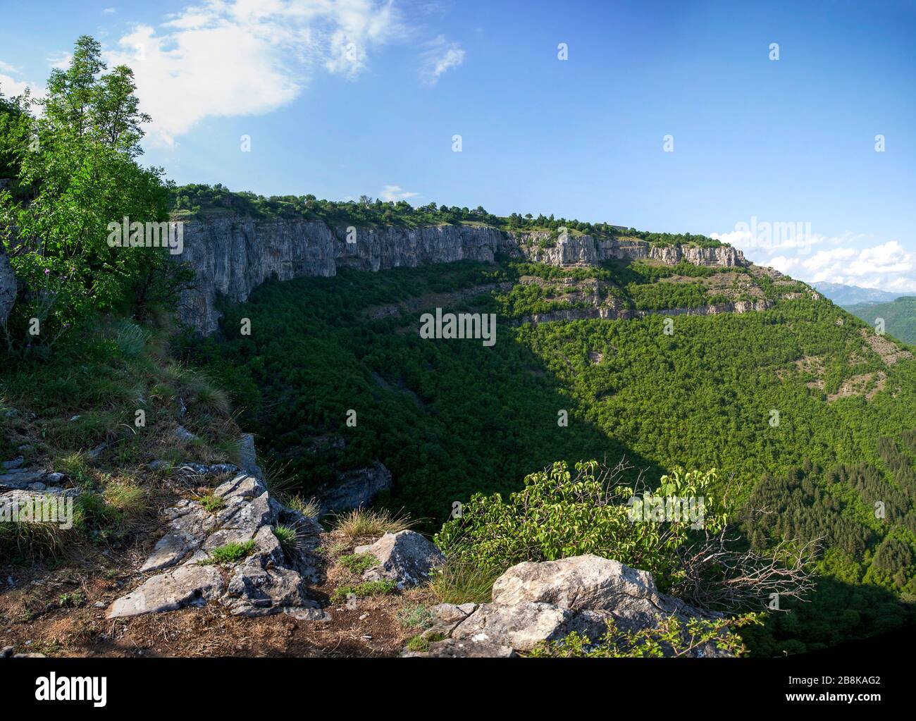 Paesaggio incredibile con gola Iskar, Bulgaria, Balcani Foto Stock