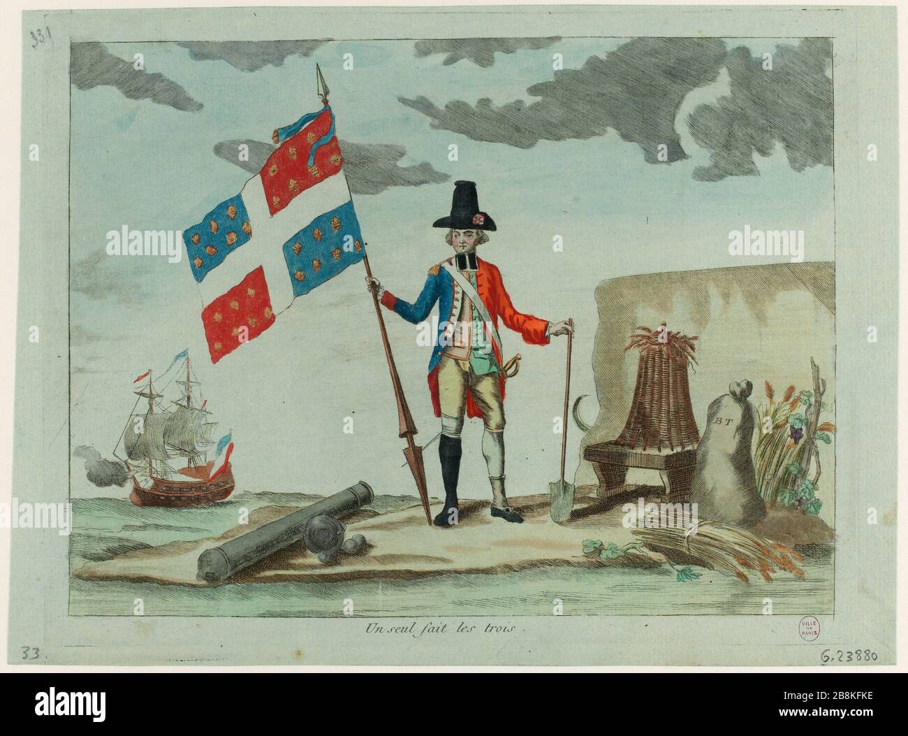 Uno è tre. (TI) Foto Stock