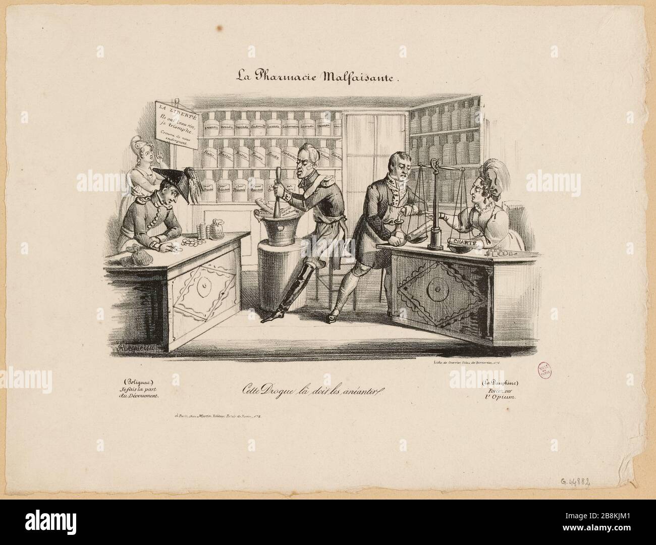 La malvagia farmacia. (IT) Foto Stock