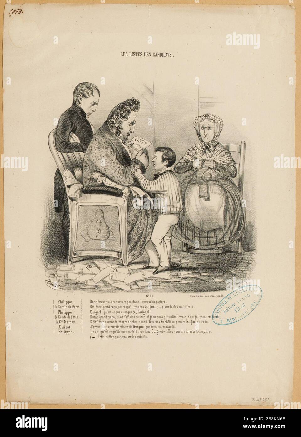 Gli elenchi dei candidati. (IT) Foto Stock