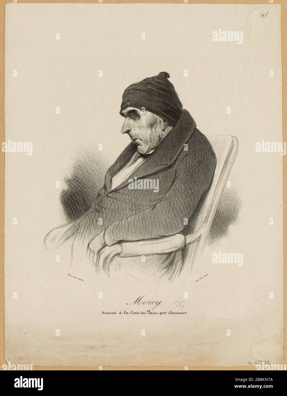 Morey / disegnato dalla Corte dei pari, da Daumier. (IT) Foto Stock