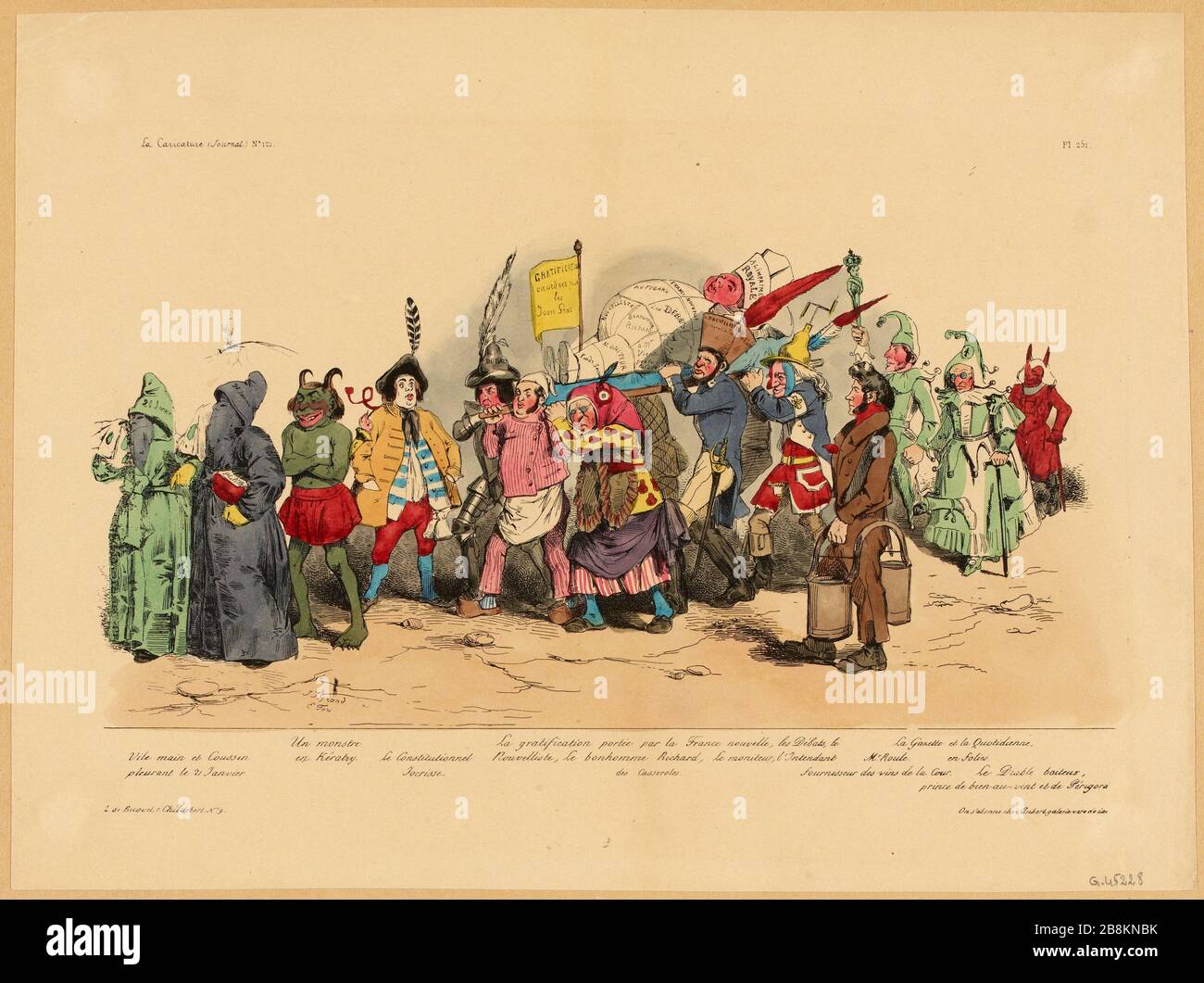 121 / Pl.251 / Gratuity guidato dalla nuova Francia [...]. (IT) Foto Stock