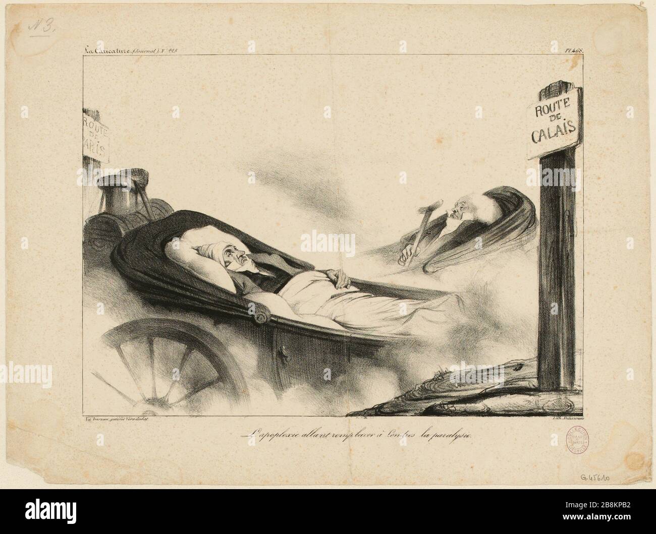 PL. 468 / Caricatura (giornale) No. 225. / sostituire Apoplexy dalla paralisi di Londra. (TI) Foto Stock