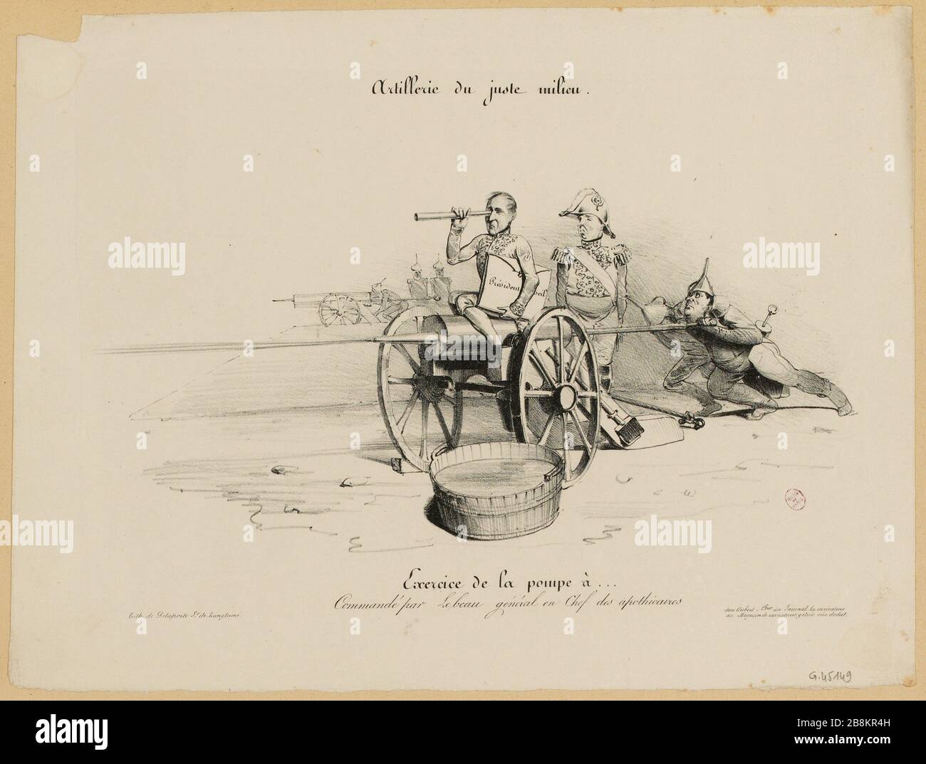 Bilancia d'artiglieria (ti) Foto Stock