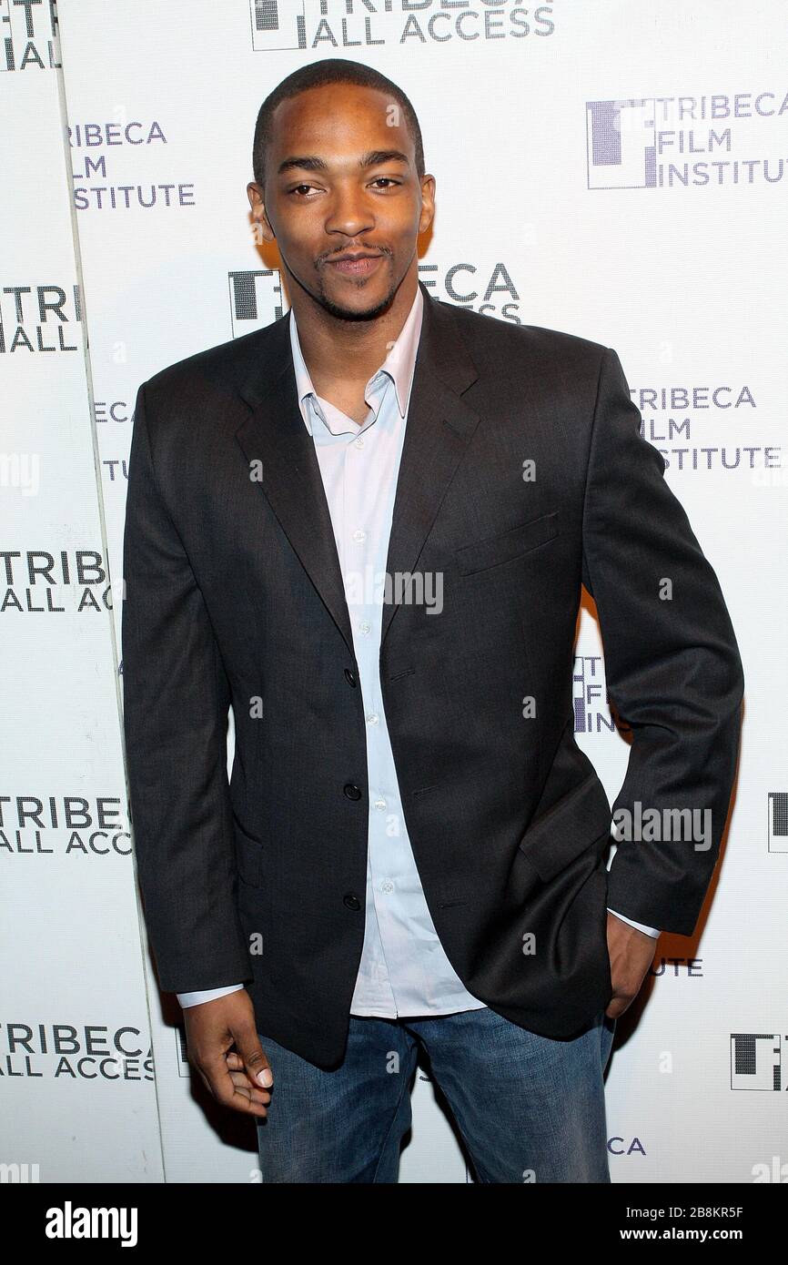 New York, NY, USA. 19 aprile 2010. Anthony Mackie al TAA Kick Off Event al 9° Festival annuale del Film Tribeca presso la Sala da ballo Hiro del Maritime Hotel. Credito: Steve Mack/Alamy Foto Stock