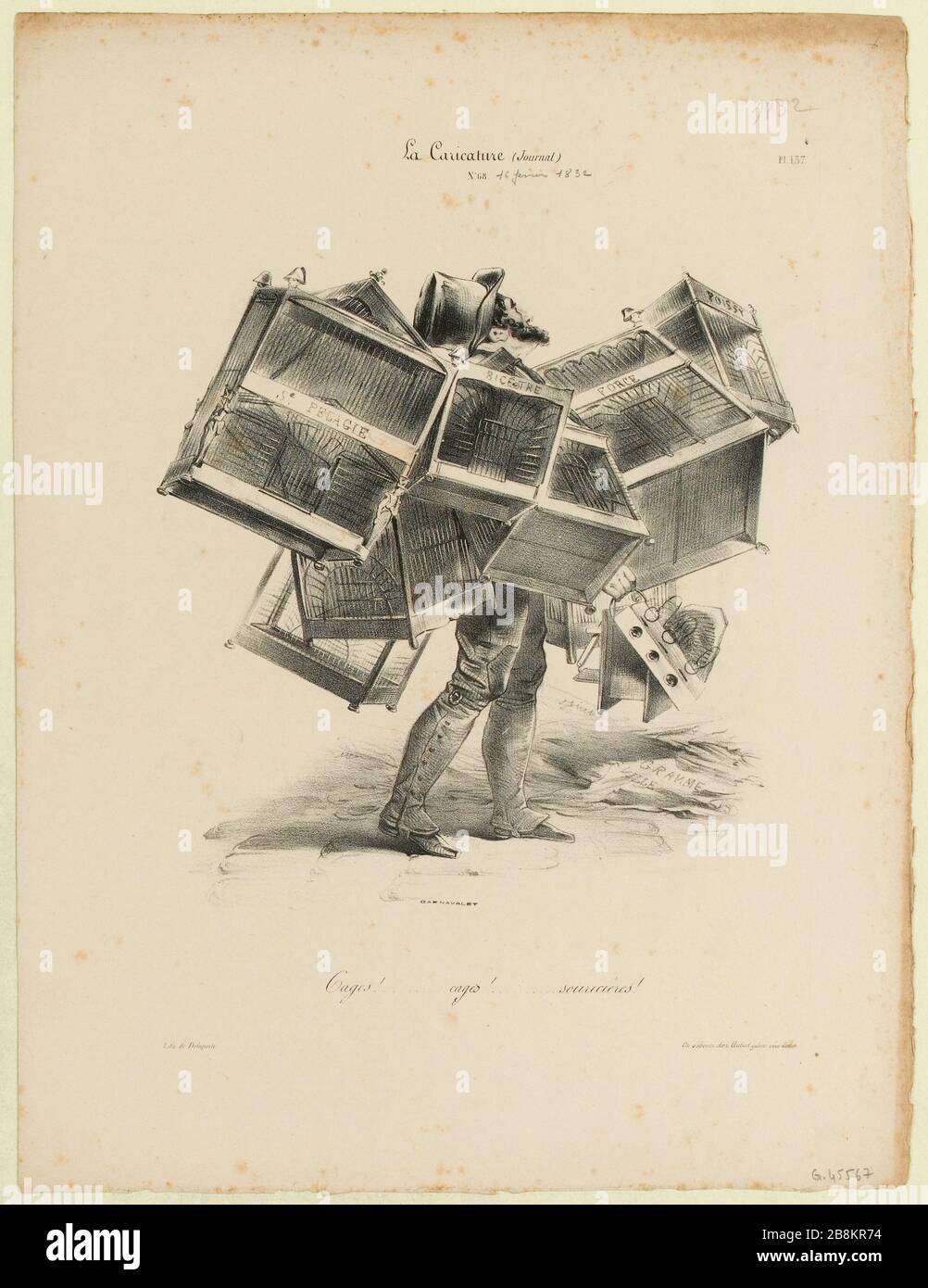 PL.137. / gabbie! ..... gabbie! ...... mousetraps! (IT) Foto Stock