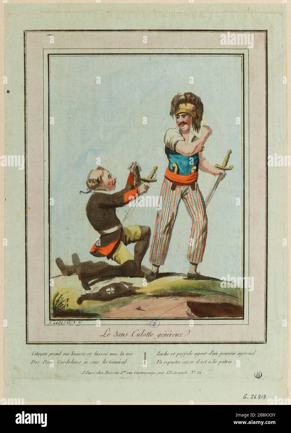 Il Sans Culottes généreux. (TI) Foto Stock