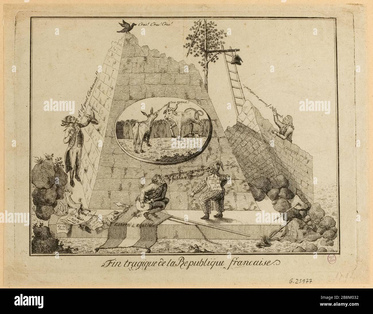 Tragica fine della Repubblica francese. (IT) Foto Stock