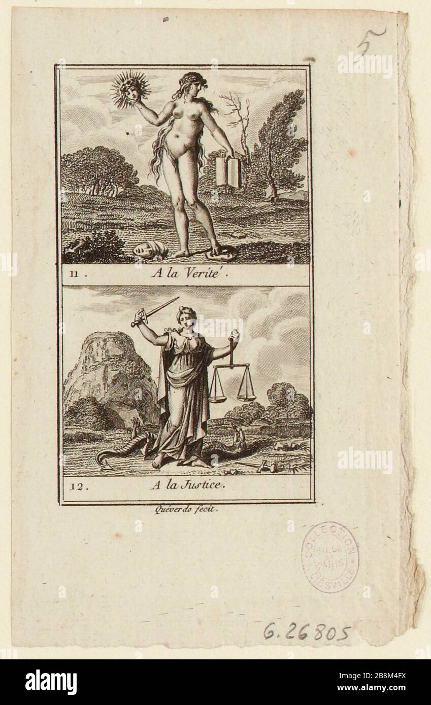 11 una verità / 12 UNA giustizia (ti) Foto Stock