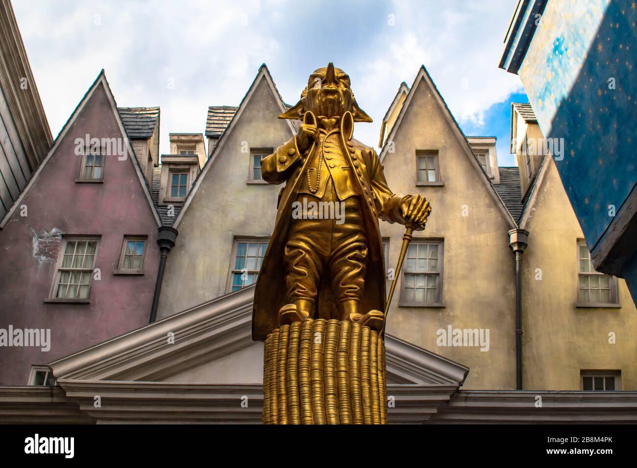 Orlando, Florida. 02 marzo 2020 . Statua di Gobbling nel mondo Wizarding di Harry Potter Diagon Alley Foto Stock