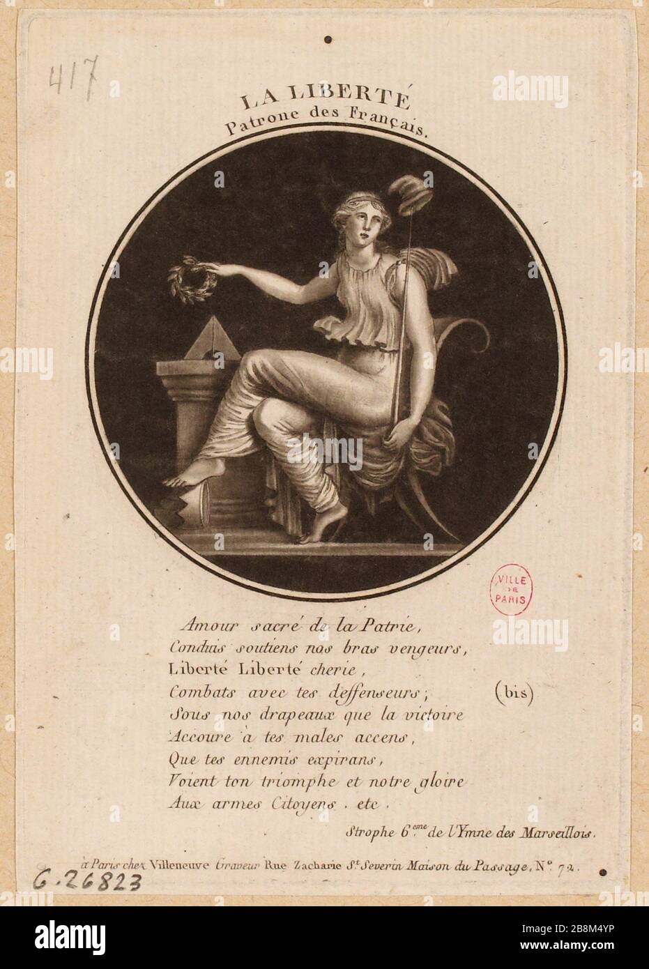 Liberty / Service des français. (TI) Foto Stock