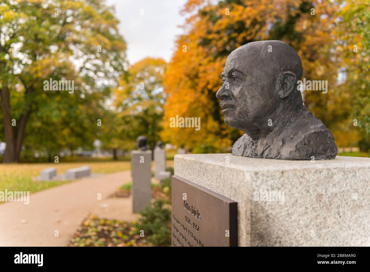 Otto Diels, chimico, premio Nobel per la chimica, Ratsdienergarten, Kiel, capitale dello Schleswig-Holstein, Germania settentrionale, Europa centrale Foto Stock