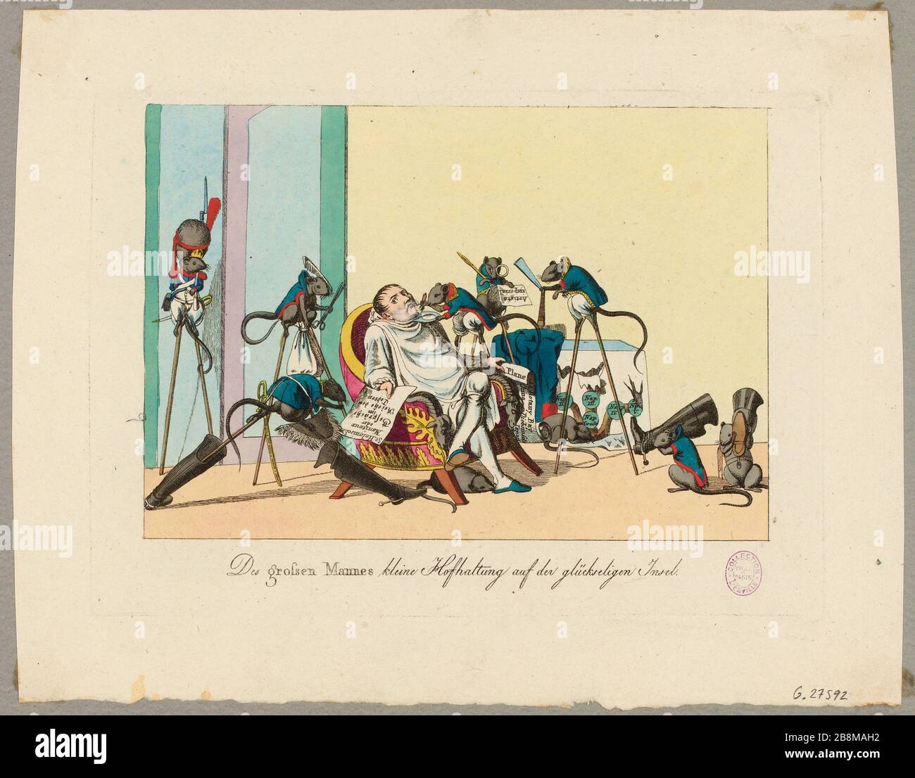 I grandi uomini piccola famiglia reale sull'isola di glückreligen. (TI) Foto Stock