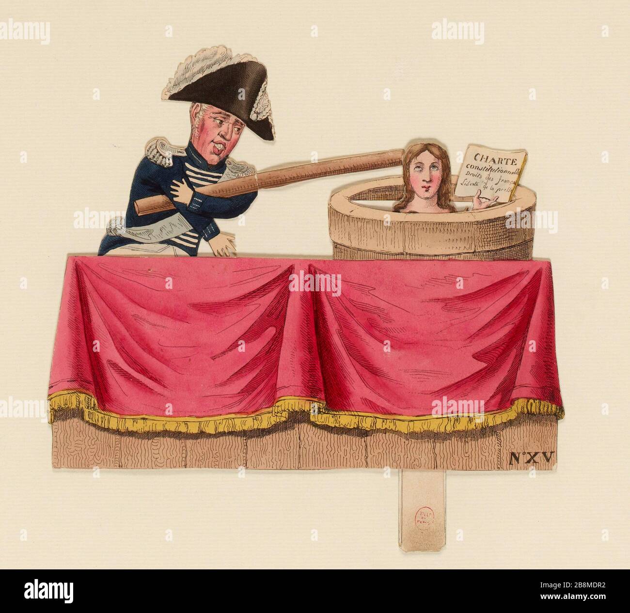 Carta / Costituzione / diritti francesi / libertà di stampa (IT) Foto Stock