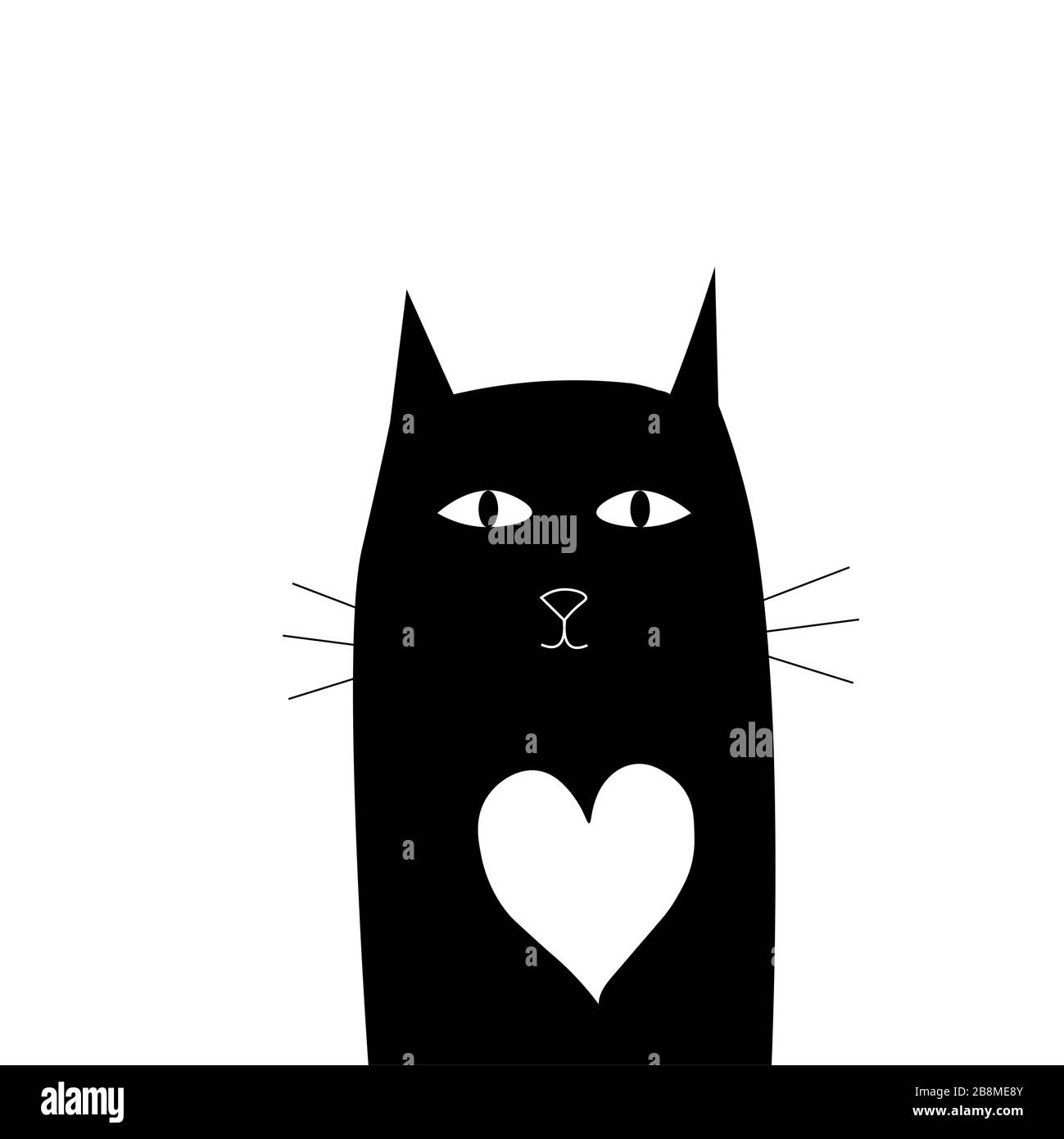 vettore di illustrazione dei cartoni animati di gattino cat Illustrazione Vettoriale