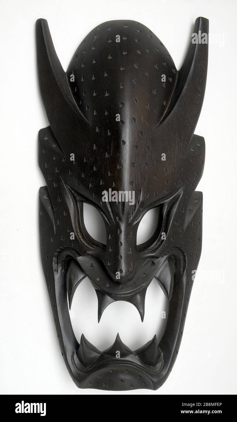 Grande maschera in legno filippino Foto Stock