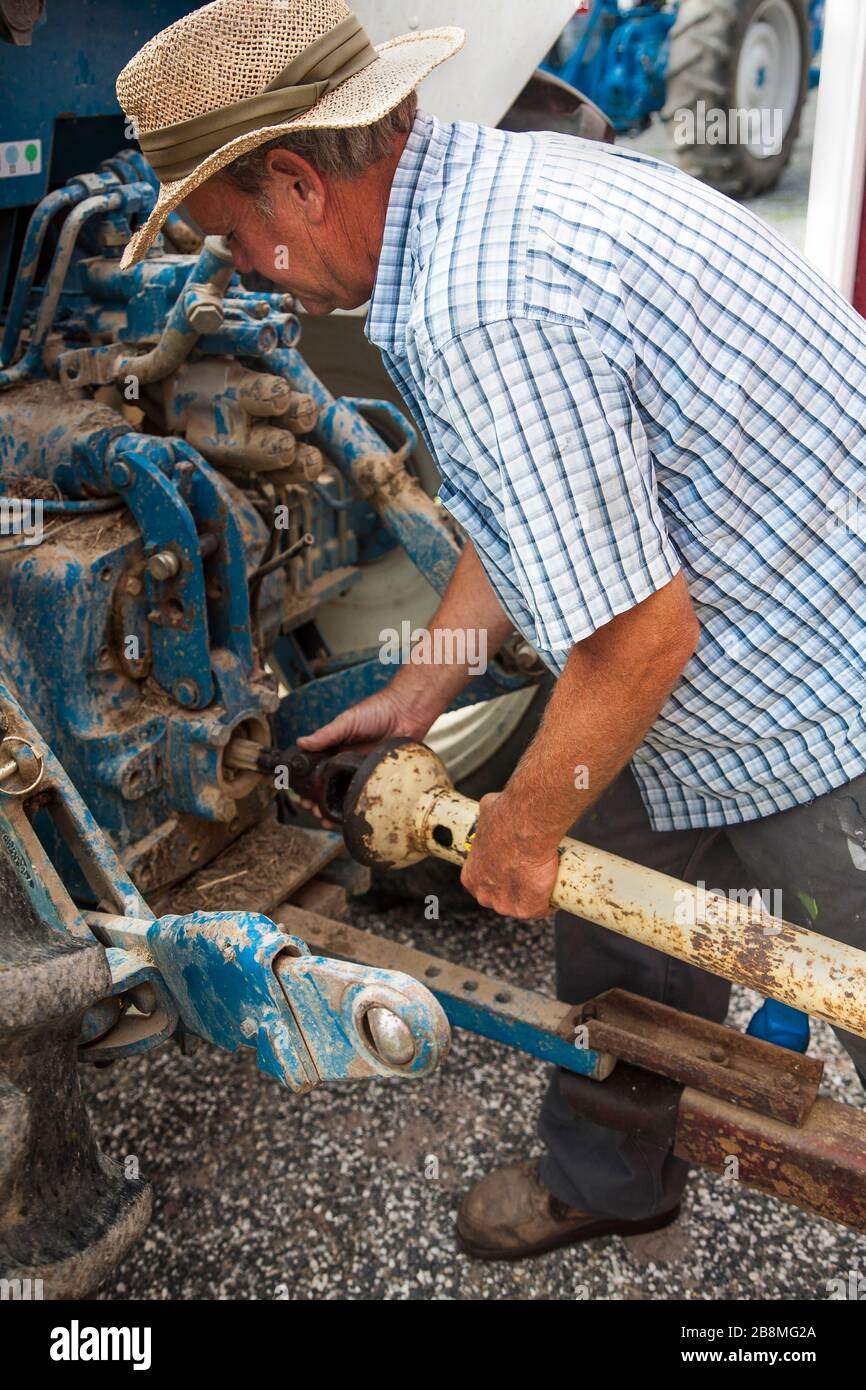 Lavoratore agricolo maschile Foto Stock