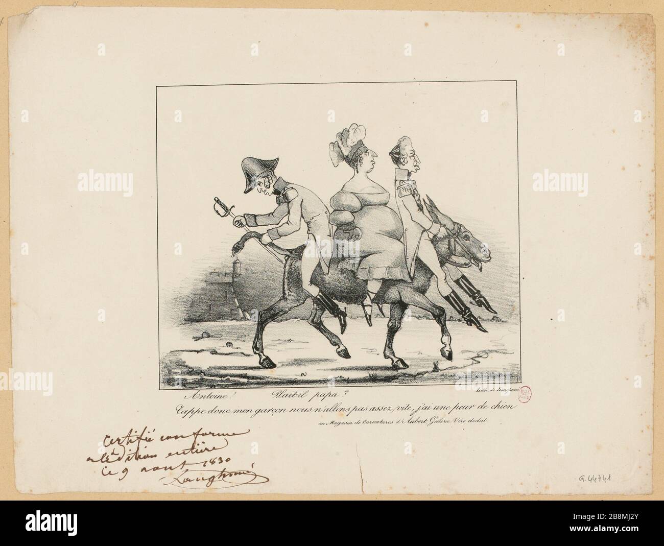 Antoine! Treccia papà? / Tappe così il mio ragazzo non andiamo abbastanza veloce, ho paura dei cani (IT) Foto Stock