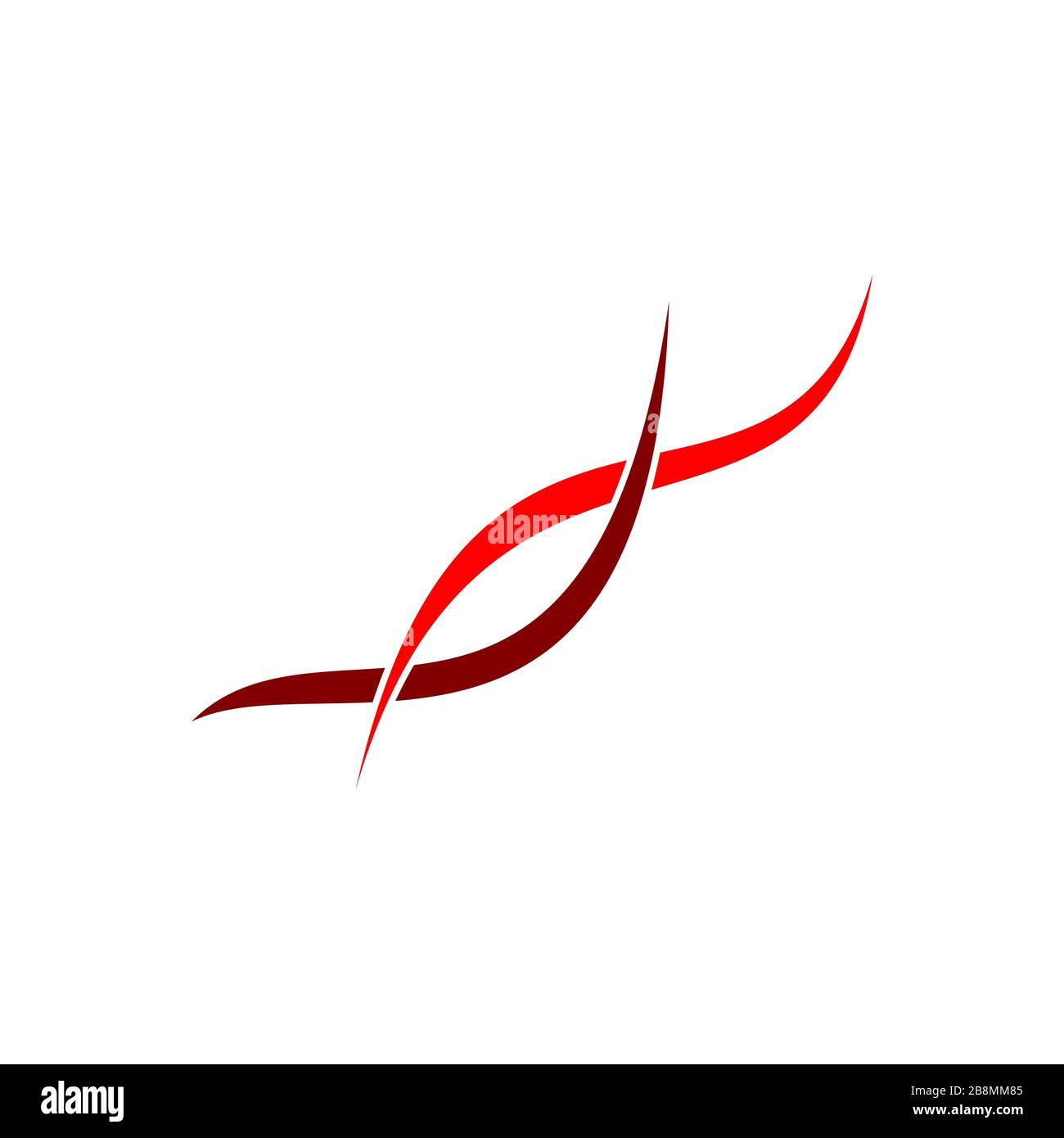 Disegno dell'illustrazione del modello del logo della linea d'onda astratta. Vettore EPS 10. Foto Stock