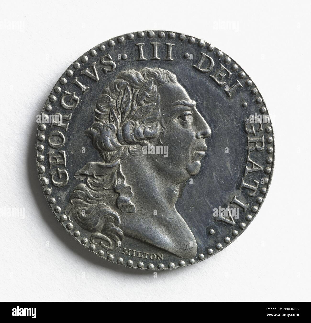 Cerimonia di ringraziamento alla Cattedrale di San Paolo guidata da Giorgio III per le vittorie navali in Gran Bretagna, 19 dicembre 1797 John Milton. Cerémonie d'action de grâce à la cathédrale Saint-Paul de Londres conduite par George III, pour les victoires navales de la Grande-Bretagne, 19 décembre 1797. Argent. Parigi, musée Carnavalet. Foto Stock