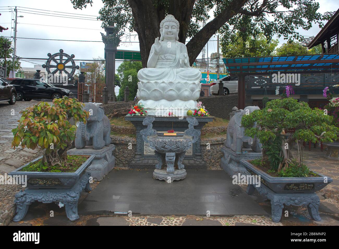 Pagoda di Khai Doan Re onorato Pagoda, la Reliquia storica a Buon ma Thuot, Dak Lak, Vietnam Foto Stock