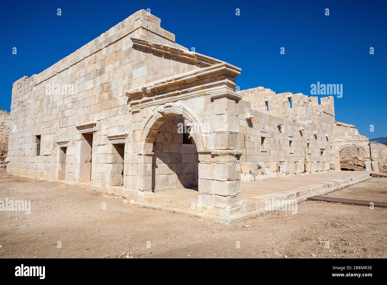 La sala di riunione della Lega Licia, Bouleuterion nella città antica Patara, Antalya, Turchia. Foto Stock