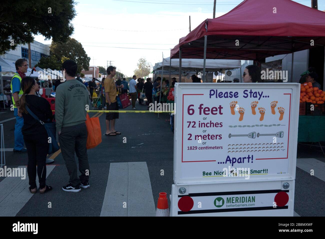 Farmer's Market, Mar Vista, CA Foto Stock