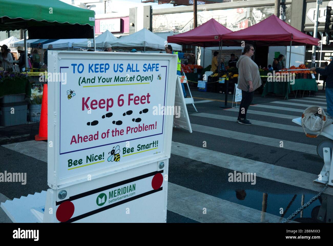 Farmer's Market, Mar Vista, CA Foto Stock