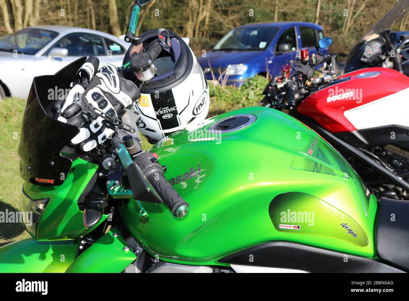 Moto Kawasaki Foto Stock