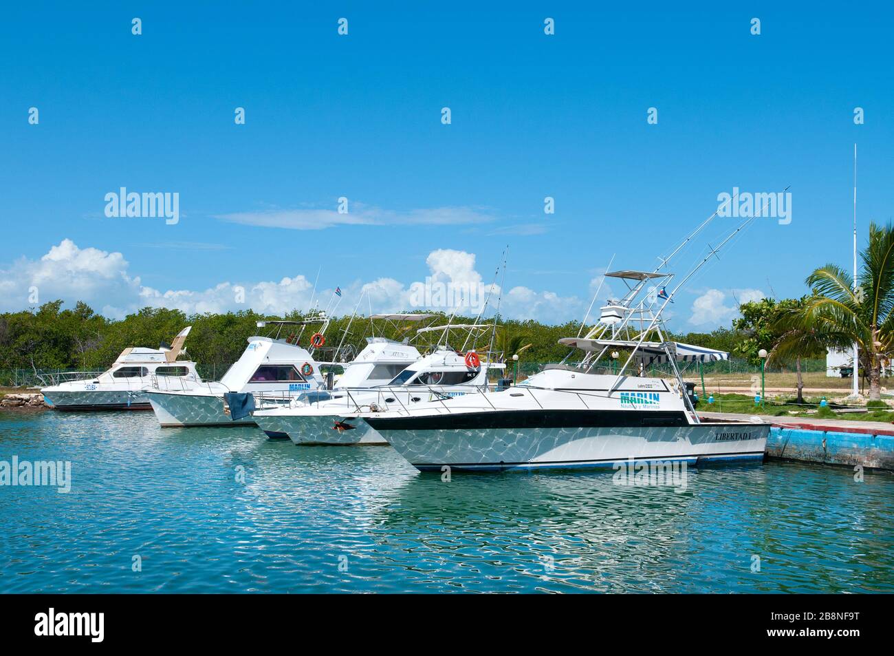 Marina a Cayo Guillermo, Ciego de Ávila, Cuba Foto Stock
