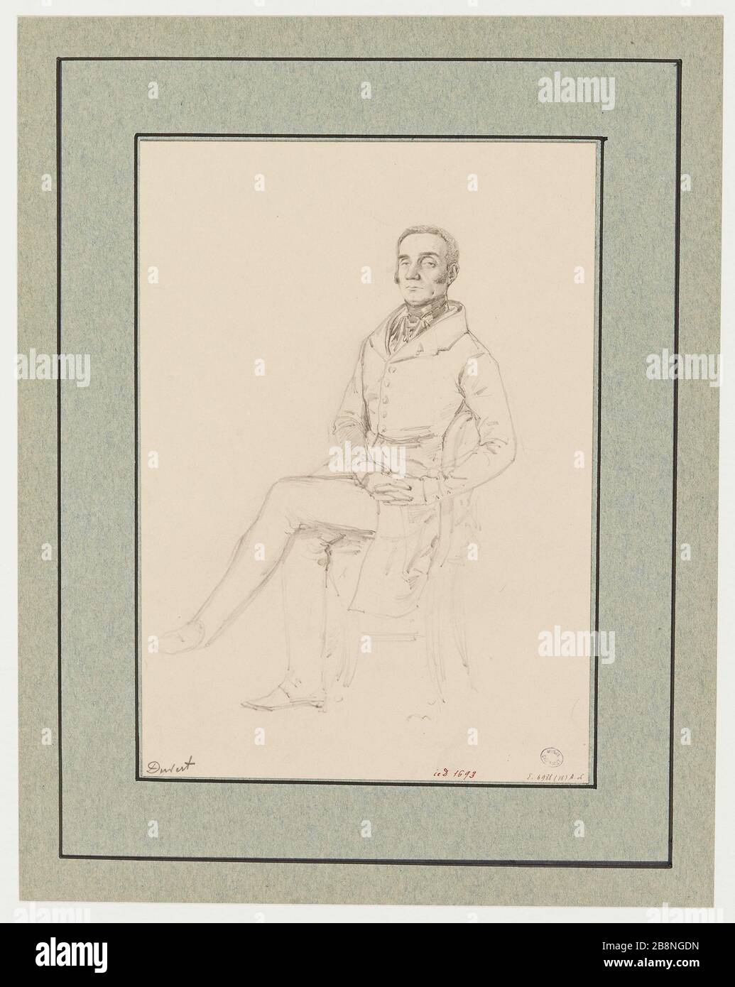 Ritratto dell'attore Duvert (titolo fittizio) Foto Stock