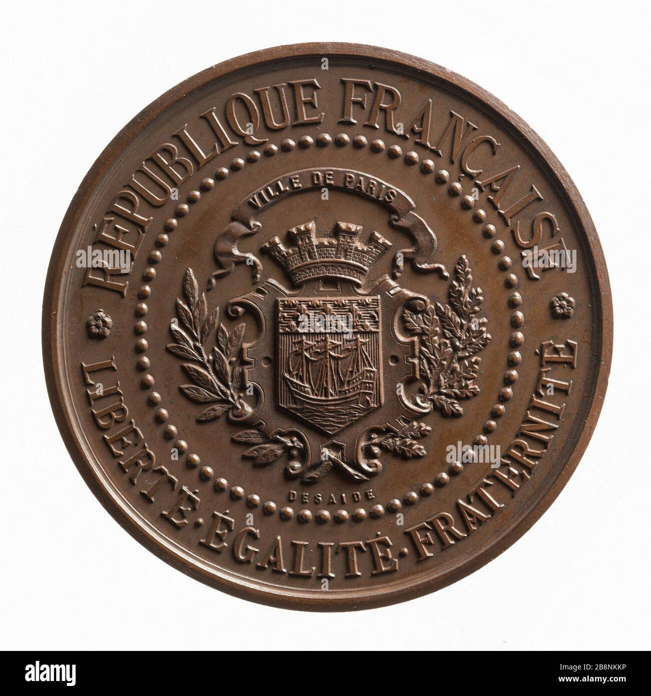 Ufficio della gioventù dell'Assistenza pubblica undicesimo arrondissement di Parigi, 1881 "Bureau de bienfaisance de l'Assitance Publique du Xie circondario de Paris, 1881". Cuivre. 1881-1881. Parigi, musée Carnavalet. Foto Stock