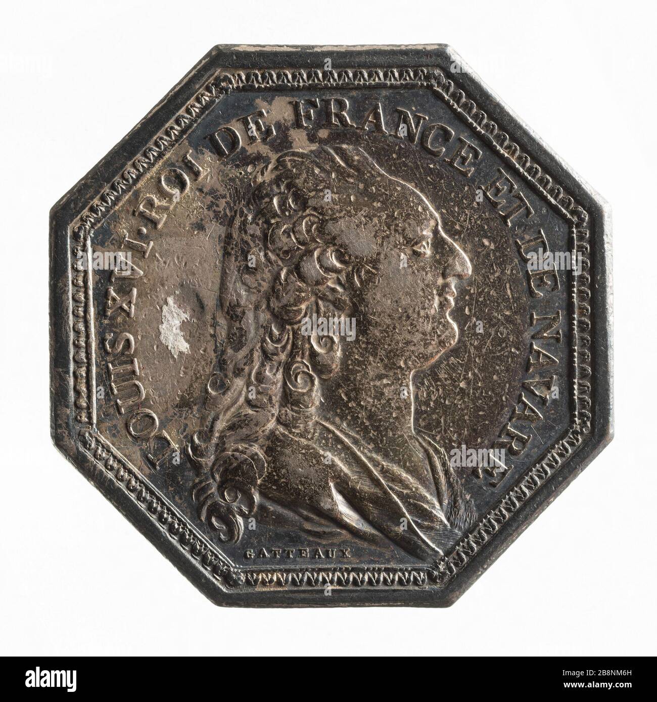 Havre Insurance Company, 10 febbraio 1789 "compagnie d'assurance du Havre, 10 février 1789". Argent. 1789-1789. Parigi, musée Carnavalet. Foto Stock