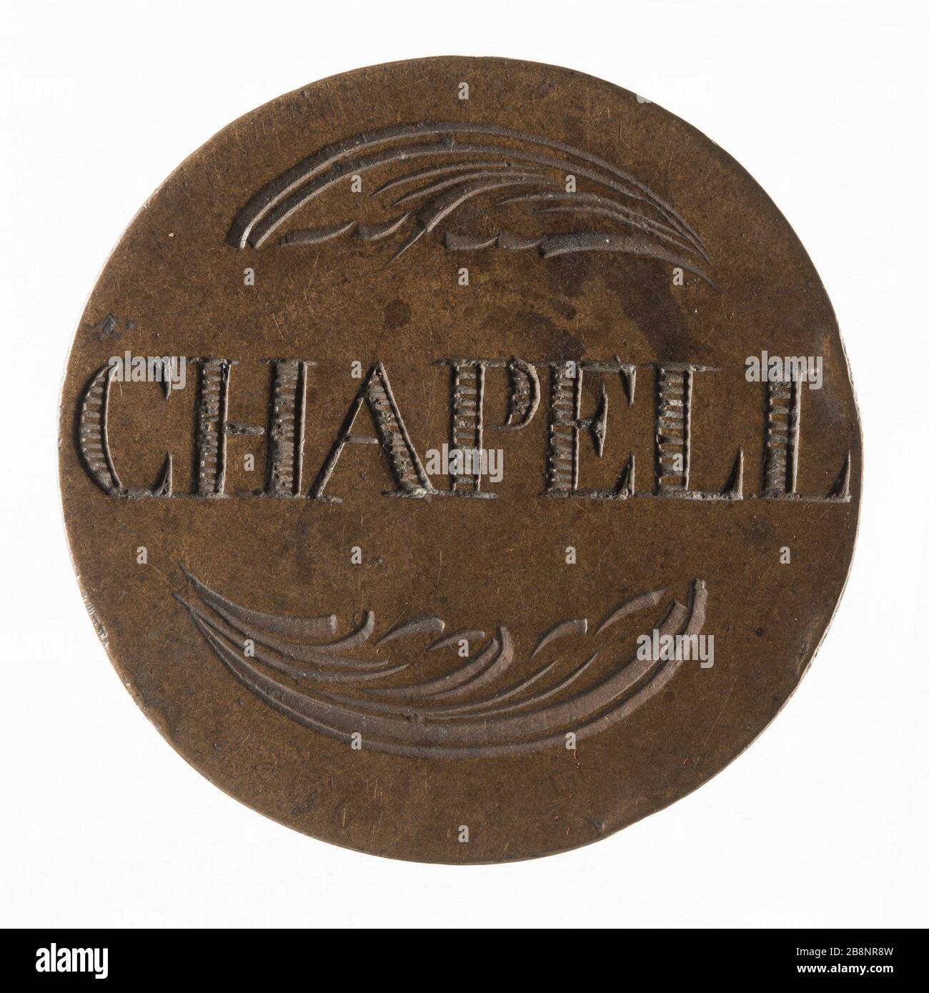 Mercato di Halles a Parigi: Chapell, vecchio regime 'Halles et marchés de Paris : Chapell, Ancien Régime'. Bronzo. Parigi, musée Carnavalet. Foto Stock