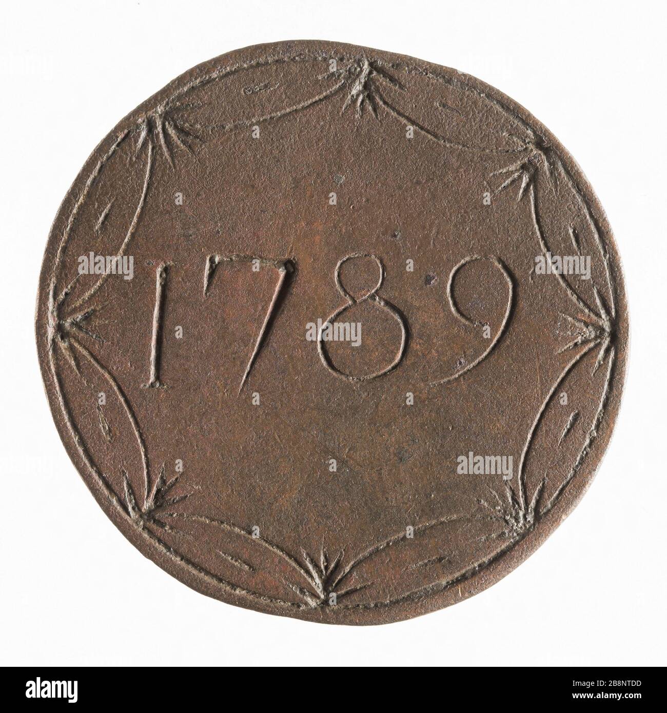 Mercato delle Halles a Parigi: J. F. Colier Young 1789 'Halles et marchés de Paris : J. F. Colier le jeune, 1789'. Cuivre. 1789-1789. Parigi, musée Carnavalet. Foto Stock