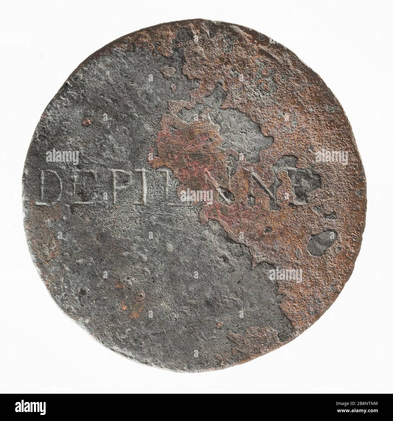 Halles mercato a Parigi Depienne (o De Pienne?), 'Halles et marchés de Paris del XVII e XVIII secolo: Depienne (ou De Pienne ?), XVIIe-XVIIIe siècle'. Métal. Parigi, musée Carnavalet. Foto Stock