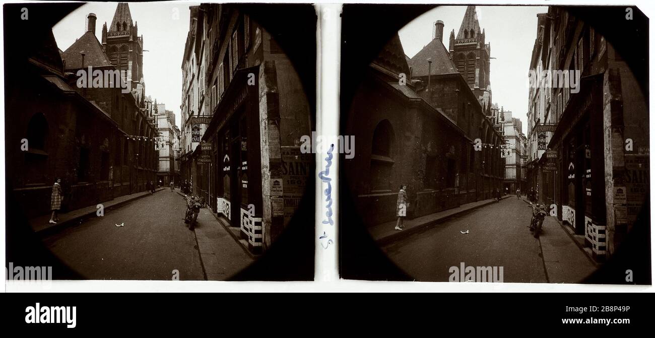 SAINT-SEVERIN, 5 ° DISTRETTO Rue Saint-Séverin, 5ème circondario. 1926-1936. Anonima fotographie. Parigi, musée Carnavalet. Foto Stock