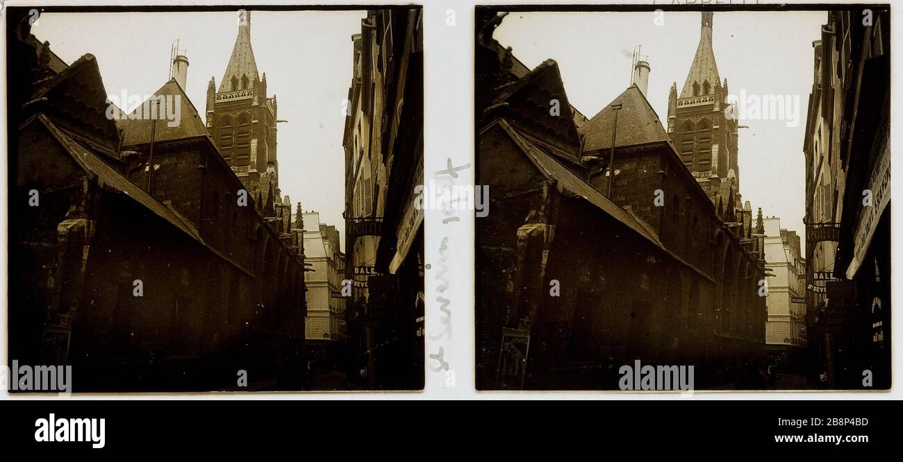 SAINT-SEVERIN, 5 ° DISTRETTO Rue Saint-Séverin, 5ème circondario. 1927. Anonima fotographie. Parigi, musée Carnavalet. Foto Stock