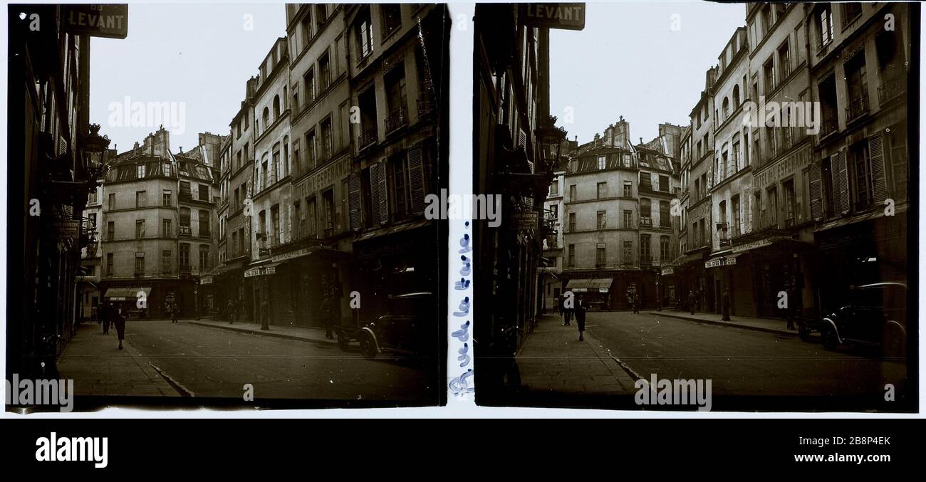 VIA DELL'ARPA, 5 ° DISTRETTO Rue de la harpe, 5ème arrondissement. 1926-1936. Anonima fotographie. Parigi, musée Carnavalet. Foto Stock
