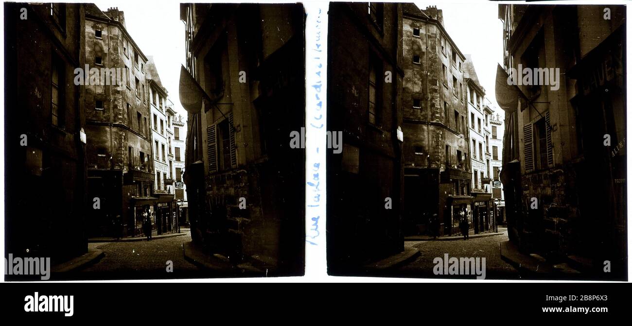 LAPLACE STREET, 5 ° DISTRETTO Rue Laplace, 5ème arrondissement. 1926-1936. Anonima fotographie. Parigi, musée Carnavalet. Foto Stock