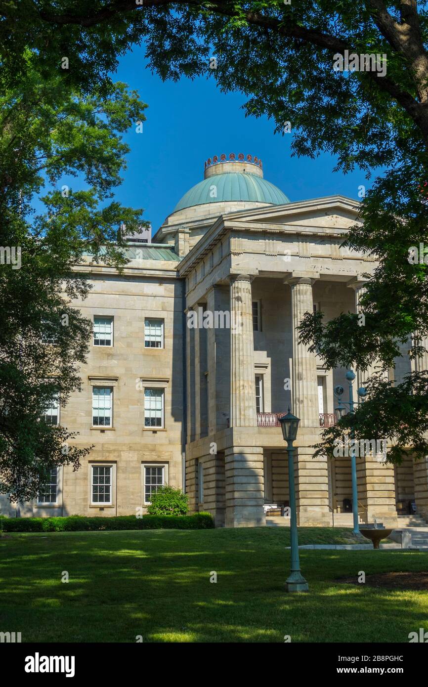 Raleigh NC North Carolina state capitol complesso statale Foto Stock