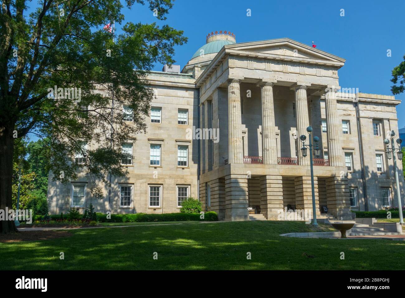 Raleigh NC North Carolina state capitol complesso statale Foto Stock