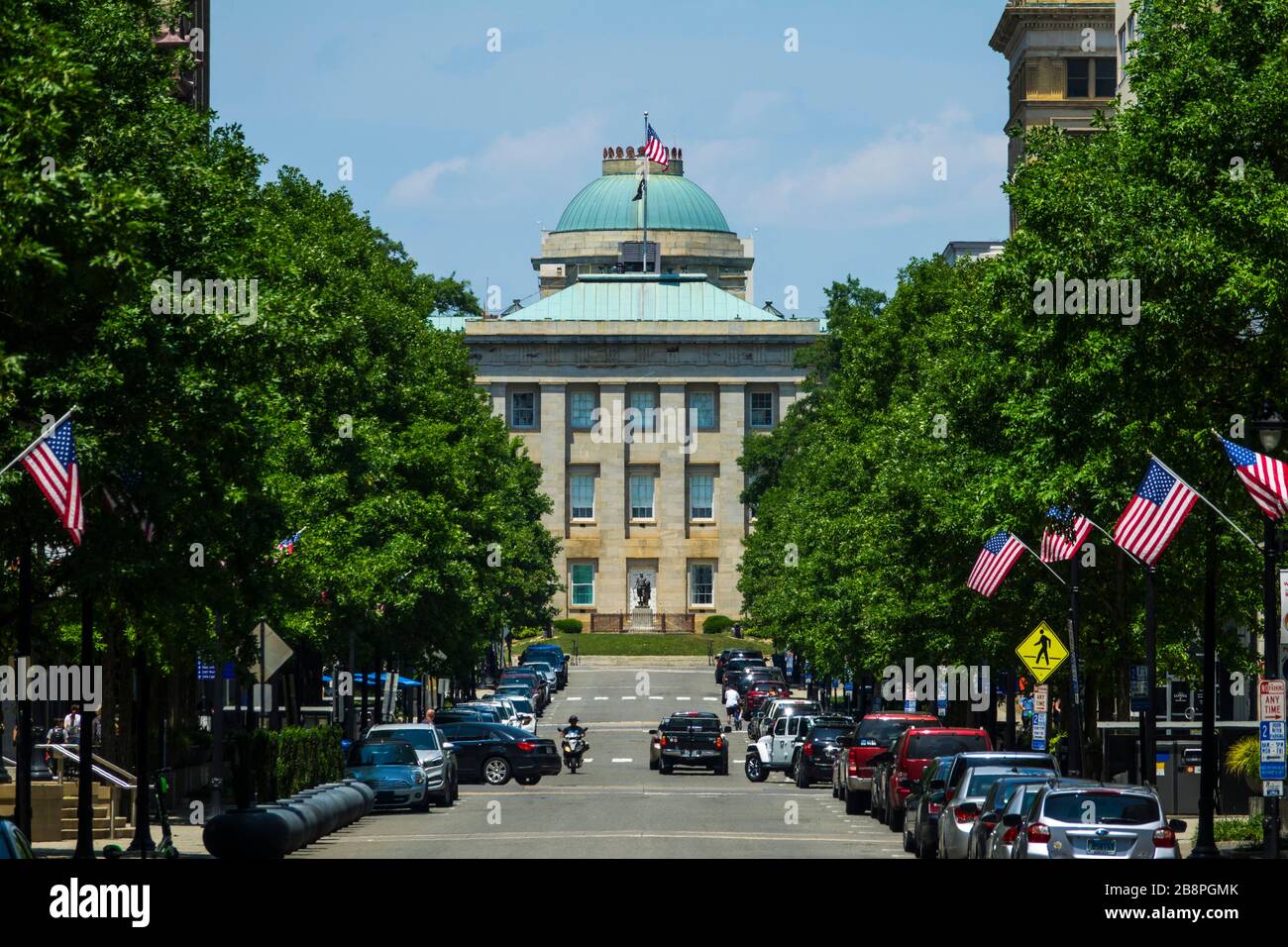 Raleigh NC North Carolina state capitol complesso statale Foto Stock