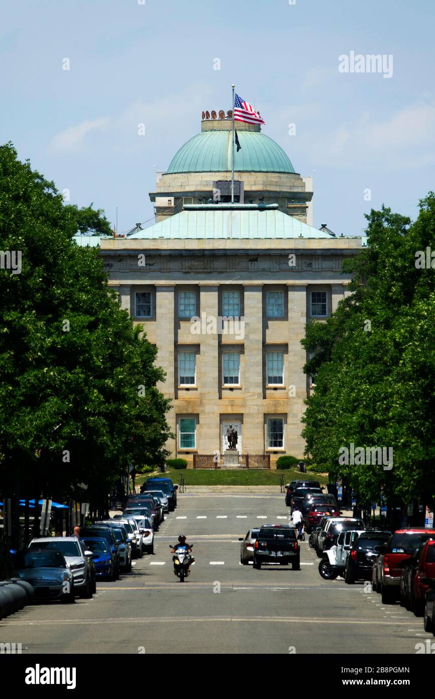 Raleigh NC North Carolina state capitol complesso statale Foto Stock