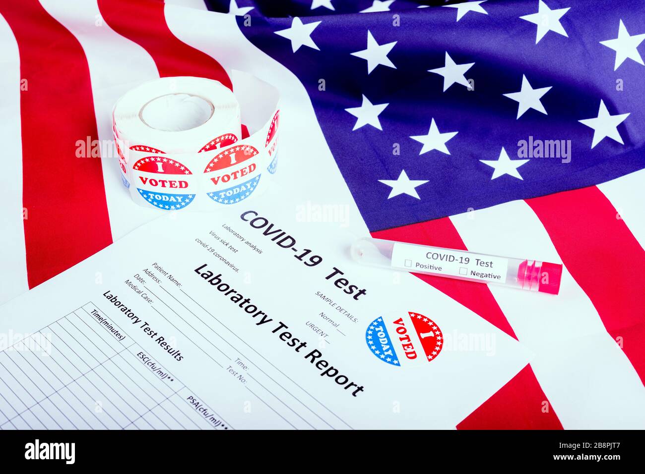 Elezioni presidenziali negli Stati Uniti in attesa di decisioni mediche di fronte all'epizoo19 Foto Stock