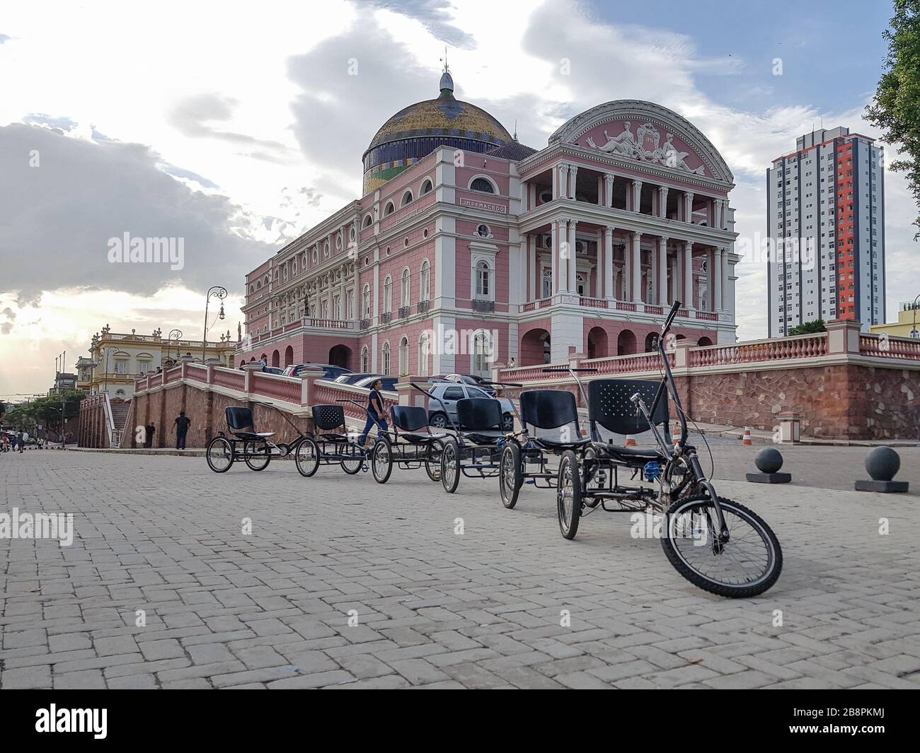 Amazzonas teatro nella città di Manaus nel nord del Brasile Foto Stock