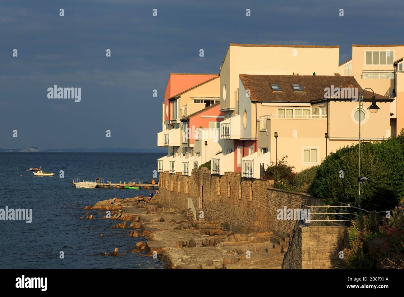 Peveril Point, Swanage Town, Isle of Purbeck, Dorset, Inghilterra, Regno Unito Foto Stock